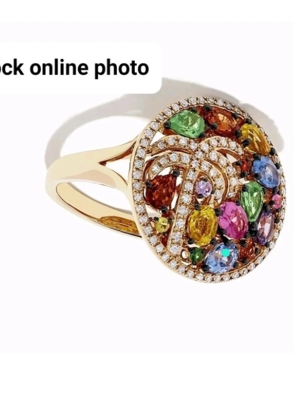 EFFY *Rare Find* Brand New 14K Gold Multi-Stone Ring Size 7